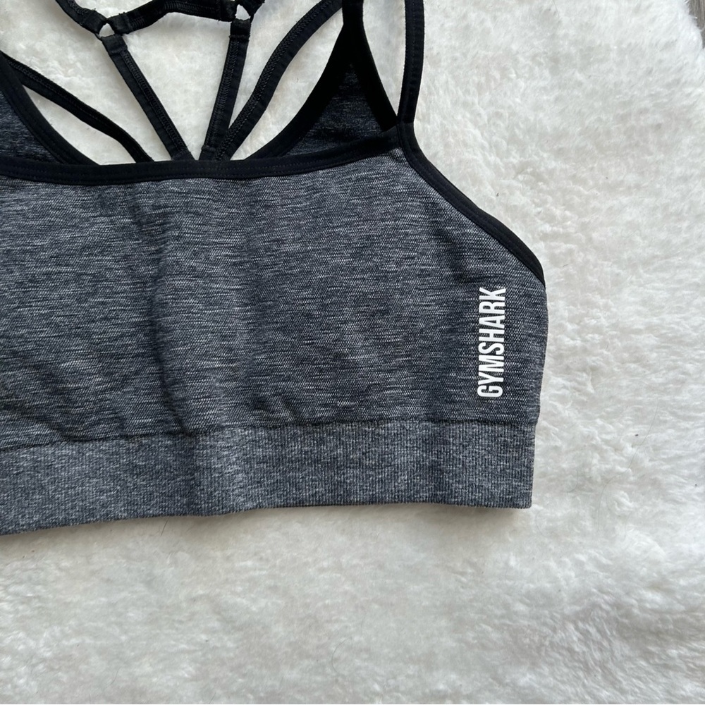 Gymshark Women's Gray Adapt Sports Bra - Picture 2 of 4